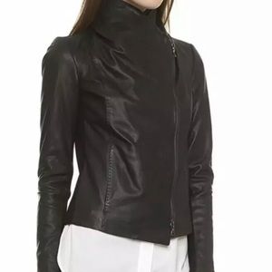🖤 VINCE BLACK LEATHER JACKET EXCELLENT COND. 🖤